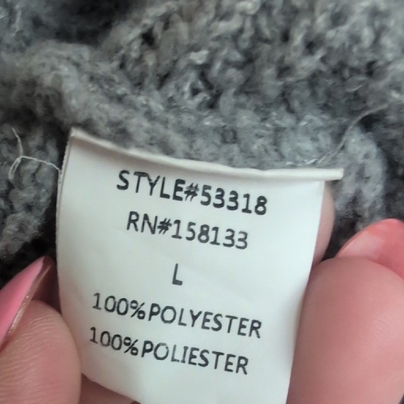 Staccato Gray Cozy Knit Shrug - Picture 3 of 6